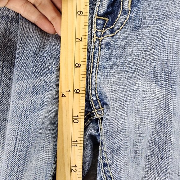 Rock & Roll Denim Jeans Mens 34x38 Blue Pistol Straight Leg *Read* - Picture 8 of 16